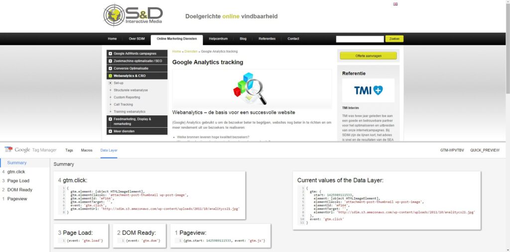 Google Tag Manager - Voorbeeld weergeven en debuggen