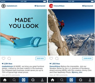 instagram voorbeeld link ads