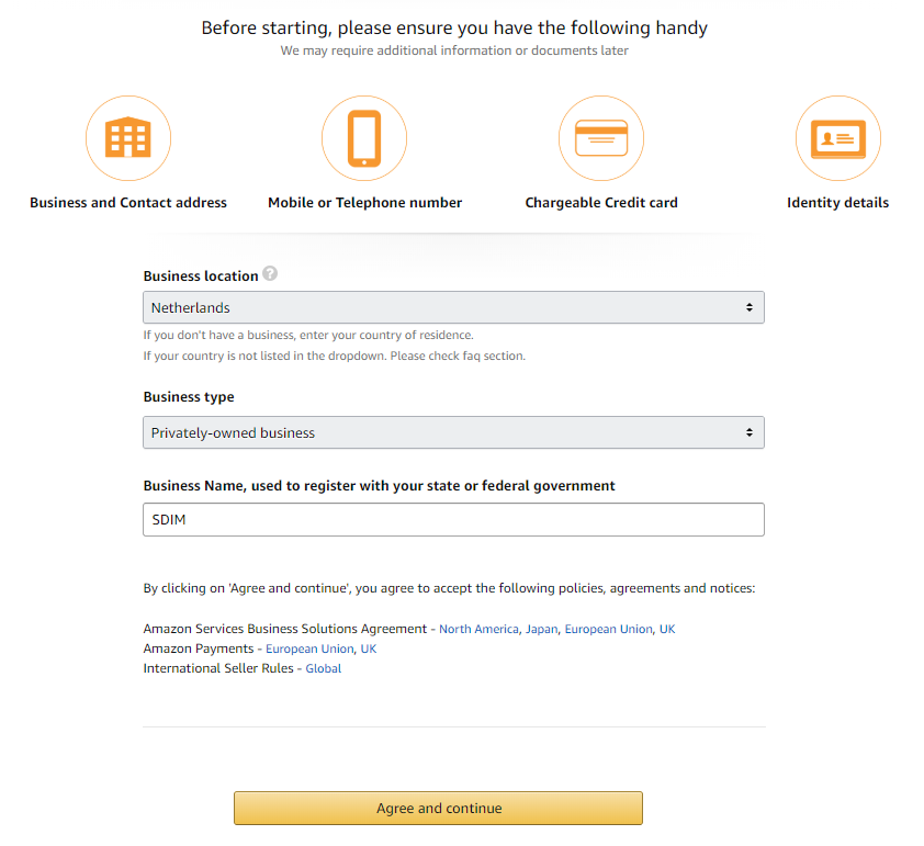 amazon seller account aanmaken