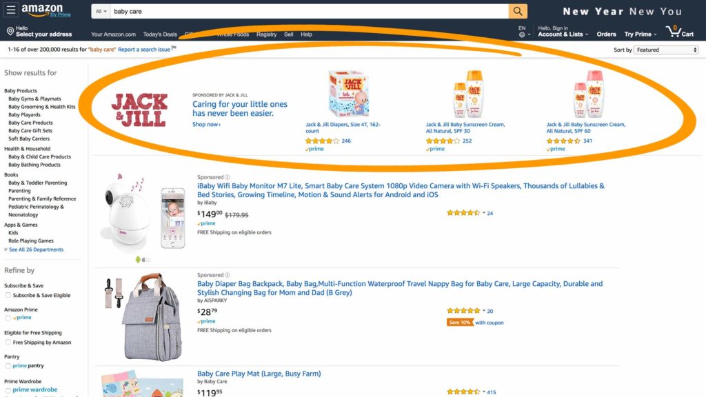 sponsored brands amazon