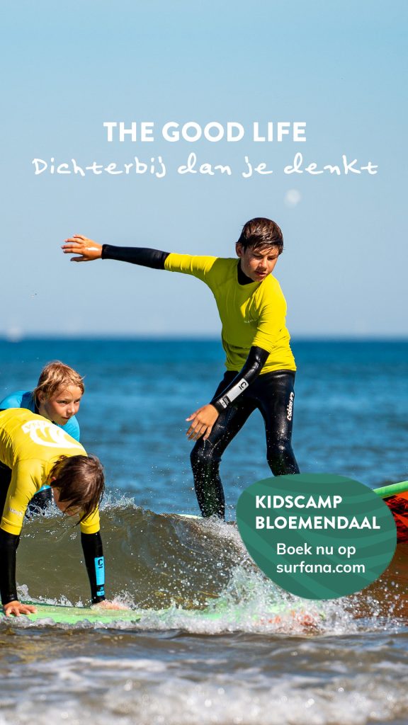 Surfana advertentie kidscamp Bloemendaal