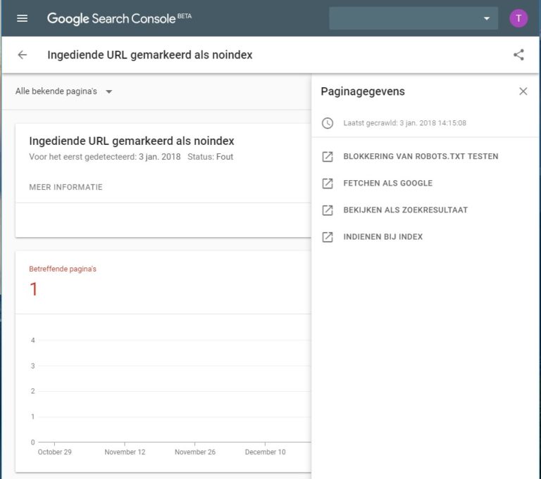 Het Index Coverage rapport in Search Console