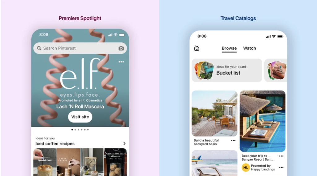 TikTok premier spotlight en travel catalogs