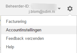 Google Accountinstellingen