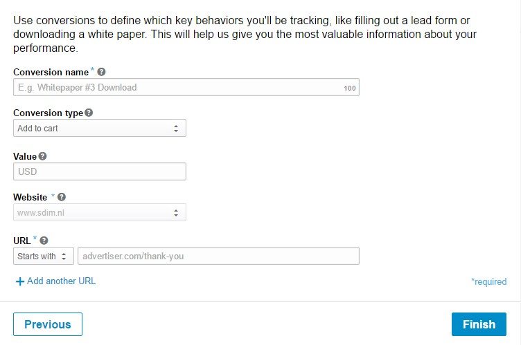 Linkedin tracking