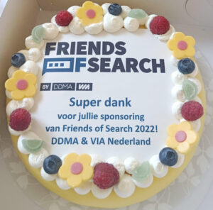 friends of search 2022 sponsoring taart