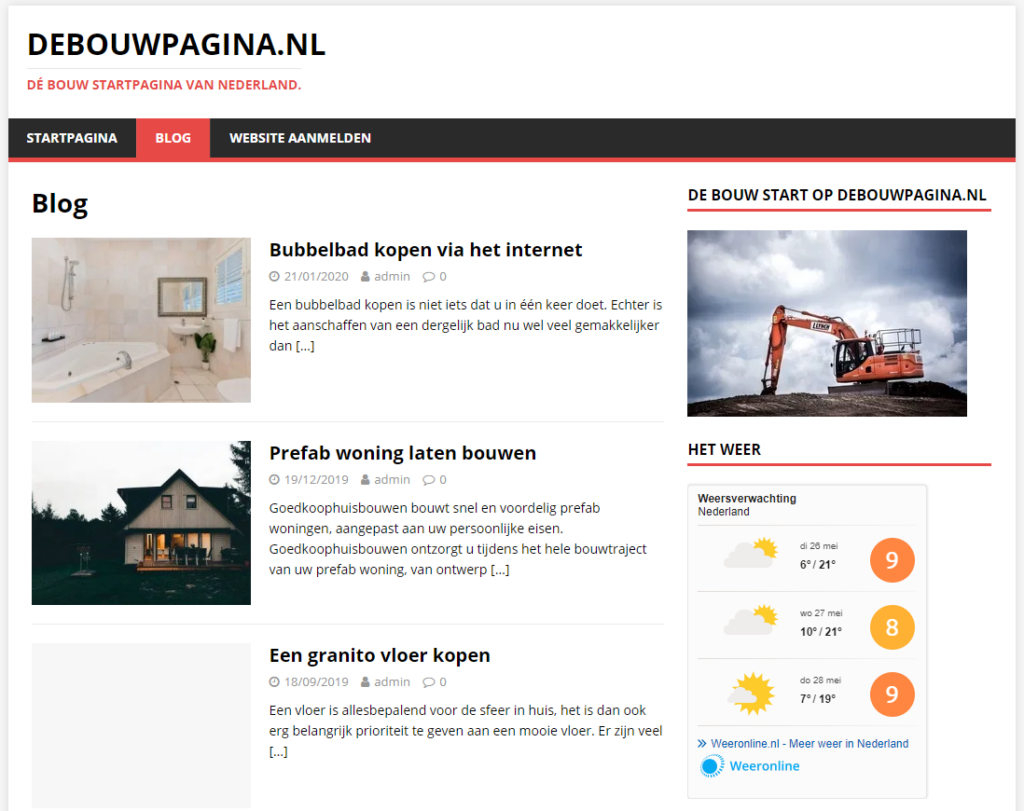 Voorbeeld van private blog network