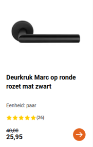 Voorbeeld reviews op e-commerce website