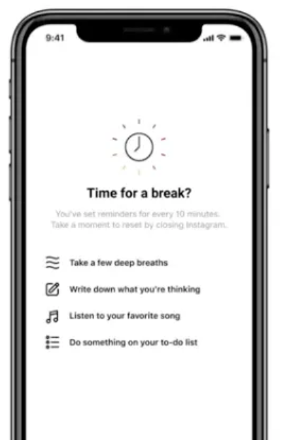 Instagram take a break