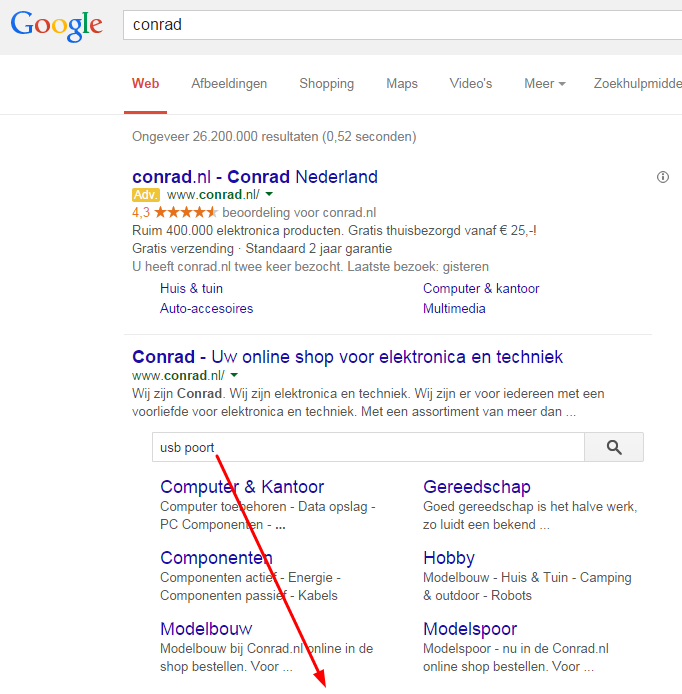 serp conrad search box