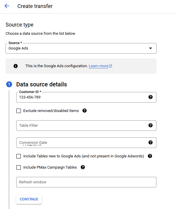 Google Ads koppelen aan Google BigQuery